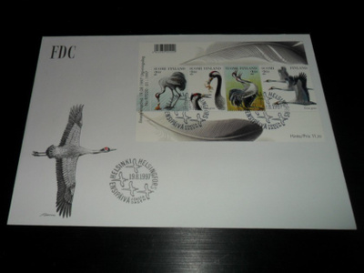 FDC LaPe BL18 1391-1394 KURKILINTUJA 1997.19.8.