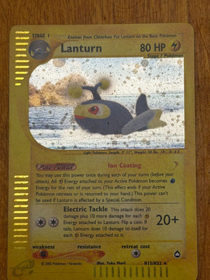 Lanturn H15/H32 Aquapolis Holo Rare