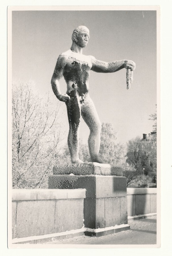 TAMPERE - Hämeensilta talvella - vanha kortti