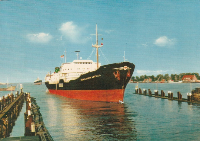 LAIVAKORTTI - TEXACO SOUTH AMERICA