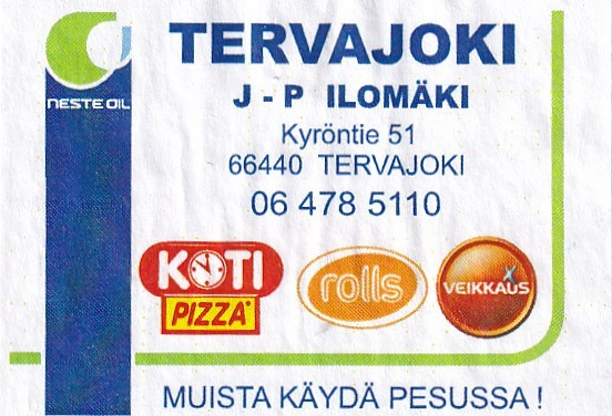 Tervajoki, J - P. Ilomäki , Neste  5/15