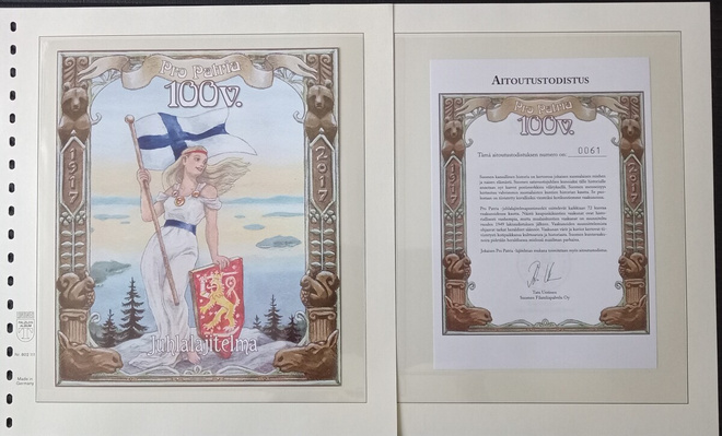Pro Patria 100 vuotta juhla lajitelma