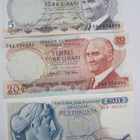 3 Seteliä Turkki Kreikka 1960-1970-luku Pakkasileät - pikkukuva 1