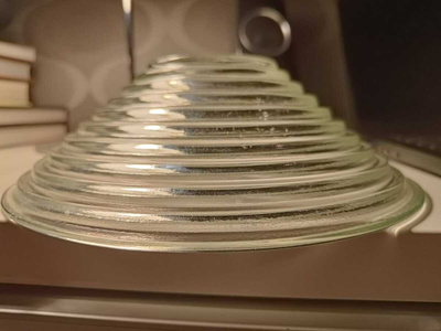 Wanha puristelasi kulho, virheetön