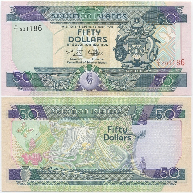 Salomonsaaret Solomon Islands 50 Dollars v.1996 (P-22) UNC
