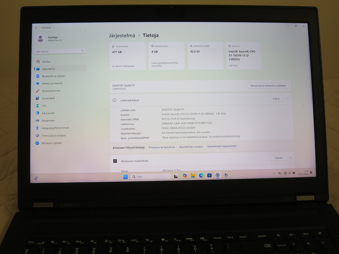 Lenovo Thinkpad P70 intel Xeon, 32 GB, 512 SSD, 4k UHD 17"