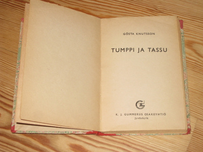 Knutsson, Gösta: Tumppi ja Tassu 1.p sid. v. 1954