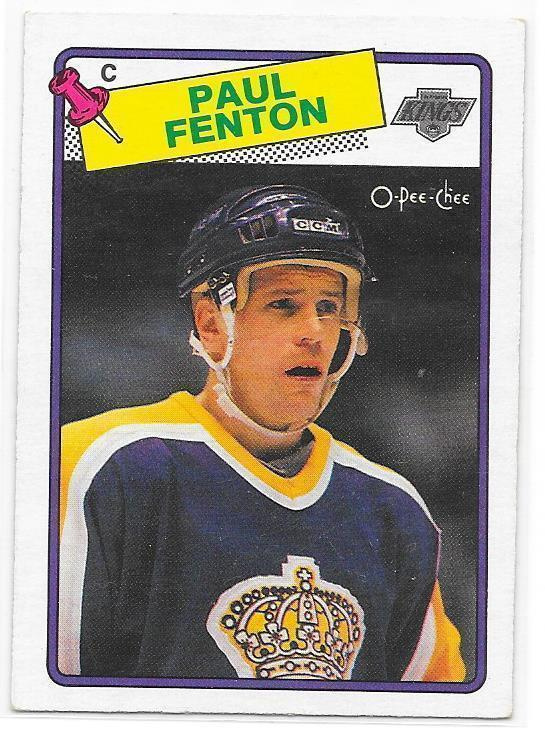 1988-89 OPC #213 Paul Fenton Los Angeles Kings