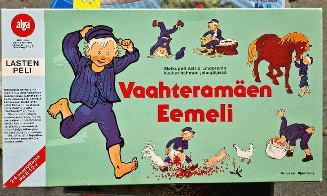 Vaahteramäen Eemeli lautapeli.Alga peli