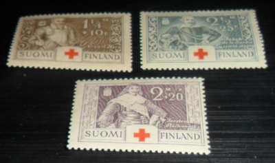 LaPe 184 185 186 ** PUNAINEN RISTI 1934.SARJA