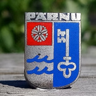 Pärnu Vaakuna Vanha merkki, ehjät emalit. Halkaisija - 22 mm - pikkukuva 2