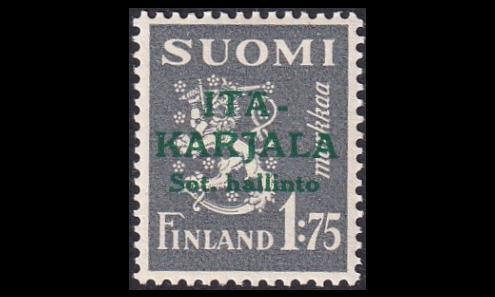 IK_9 ** Itä-Karjala 1,75mk vihreä lisäp (1941)