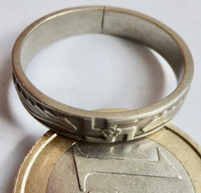 VANHA Sormus Korvaussormus Hakaristi 1940 Koko n 20 mm