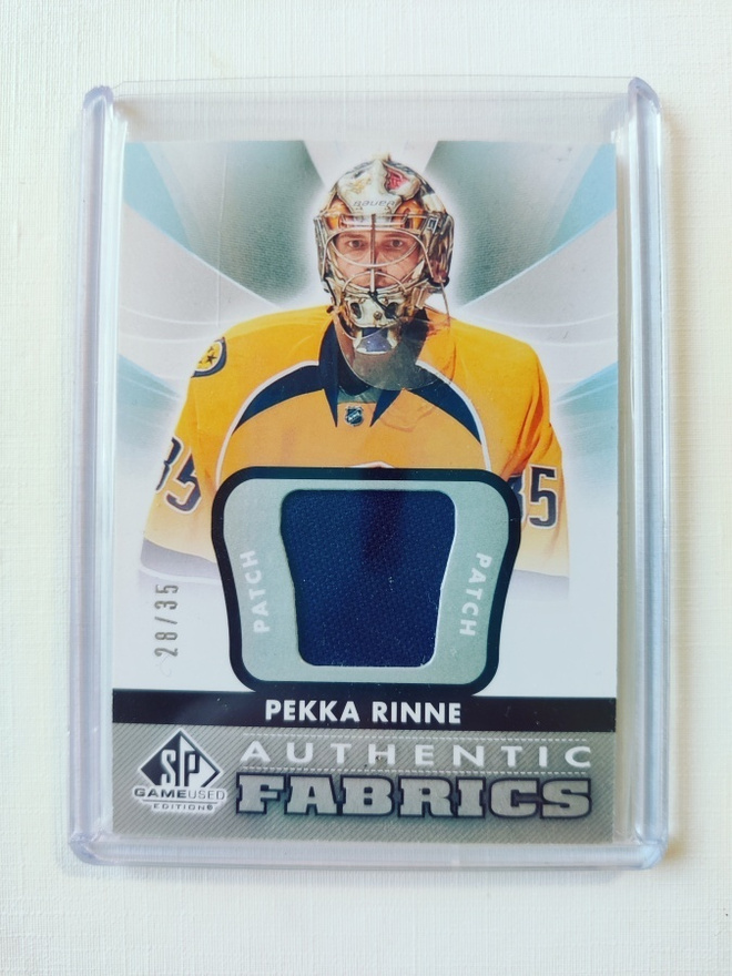 Pekka Rinne - 12-13 SPGU Authentic Fabrics Patch /35