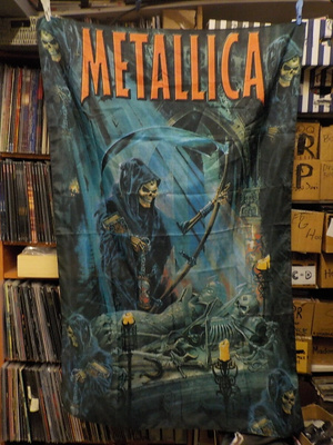 METALLICA MEGA LIPPU KUOLEMA SEINÄLIPPU