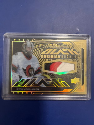 23-24 ud spx black obsidian rookies Leevi Merilainen /35
