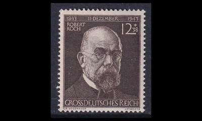 Reich 864 ** Nobel-voittaja bakteriologi Robert Koch (1944)