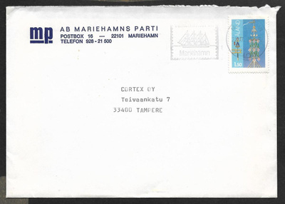 Postilähetys - Yl.m. 1,50 (LAPE 10) Mariehamn 20.7.1985