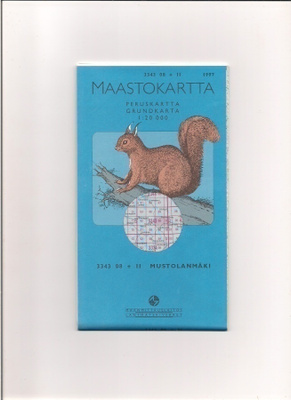 Maastokartta 1:20 000 Mustolanmäki