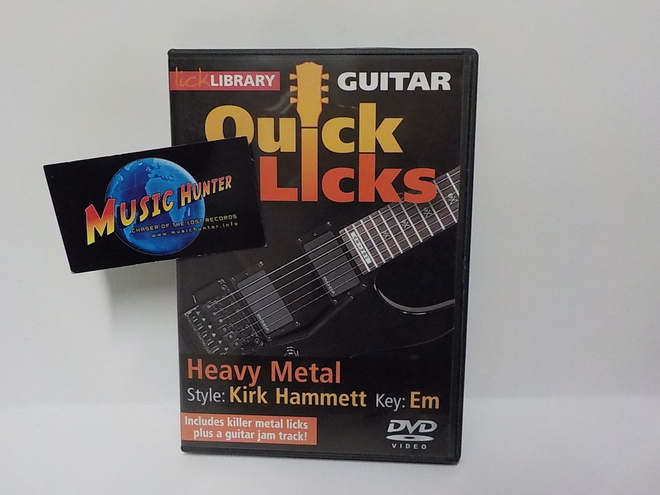 QUICK LICKS HEAVY METAL, STYLE: KIRK HAMMETT UUSI DVD