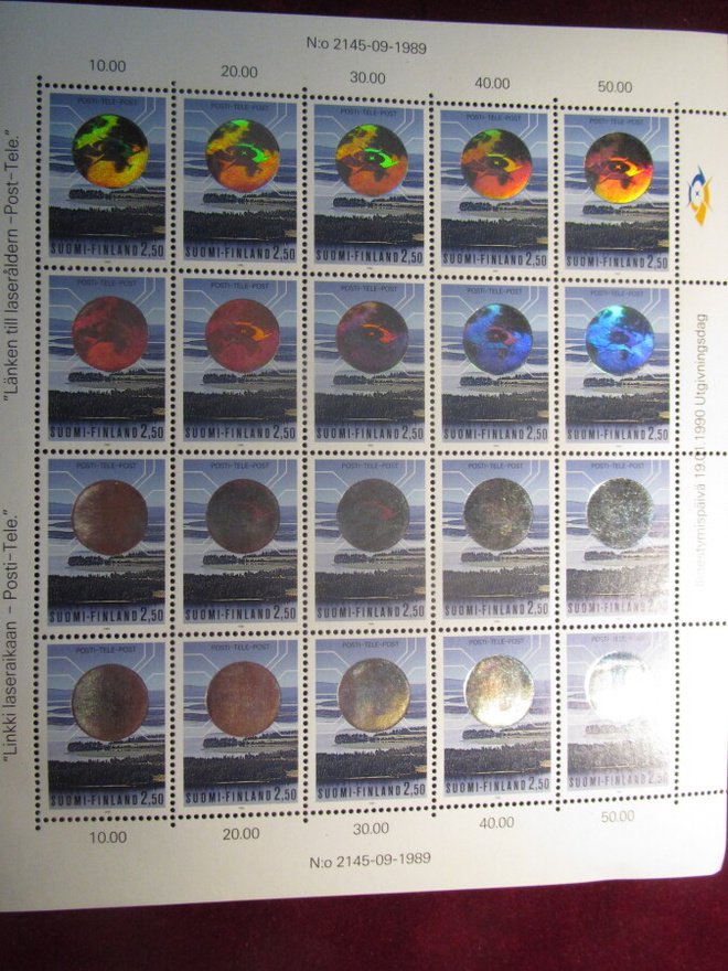 PTL liikelaitokseksi.  2,50 mk . Postimerkkiarkki .1990.