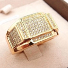68 .. 18K Kulta Duble Crystal Korukivin .. Sormus - pikkukuva 4