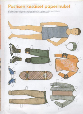 Postinen Paperinukke Design Minna Anttila