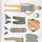 Postinen Paperinukke  Design Minna Anttila - pikkukuva 1