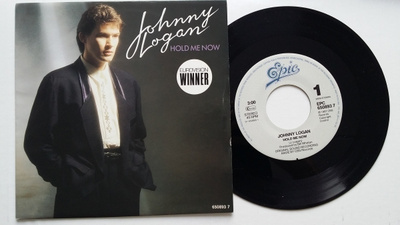 Johnny Logan Hold Me Now  7" sinkku Euroviisu