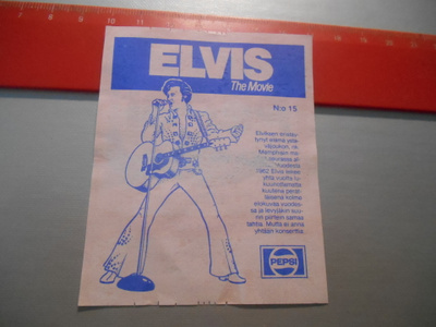 ELVIS The Movie Pepsi 1977 etiketti # 15