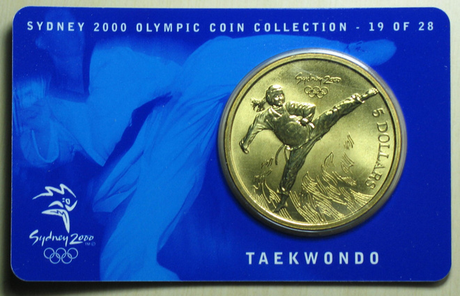 Juhlaraha Sydney Olympia Coin Collection 19 of 28 TAEKWONDO