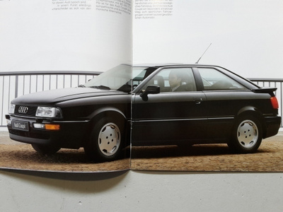 Audi Coupe -esite, 1990