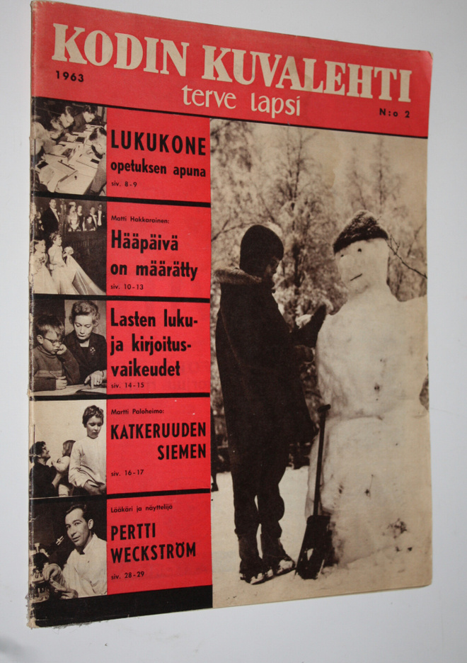 Kodin kuvalehti Terve lapsi nro 2/1963