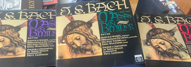 Bach: Mass in B Minor/H-mollimessu 3 x LP