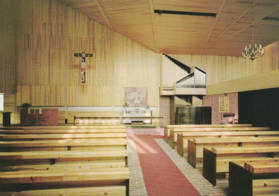 KIRKKOKORTTI - KASKISTEN KIRKKO - SISÄKUVA