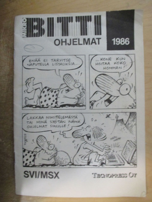 MikroBitti ohjelmat 1986 - Spectravideo SVI/MSX 318/328/728