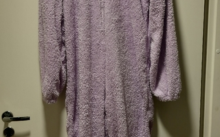 3xl pehmeä uusi vaalean lila kotihaalari