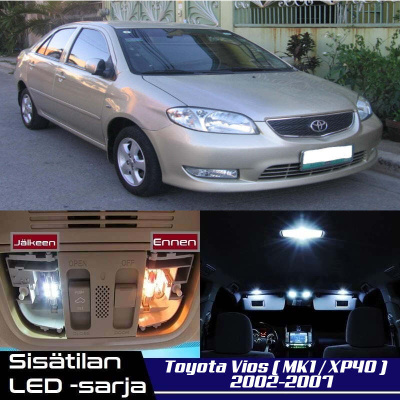 Toyota Vios (XP40) Sisätilan LED-sarja 5-osainen