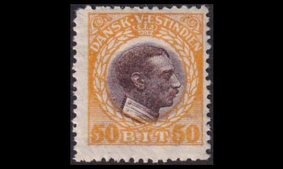 Tanskan Länsi-Intia 56 * Christian X 50 bit (1915)