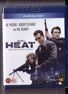 blu-ray, Heat (Pacino, De Niro; 2 disc; IMDb: 8.2) UUSI/New