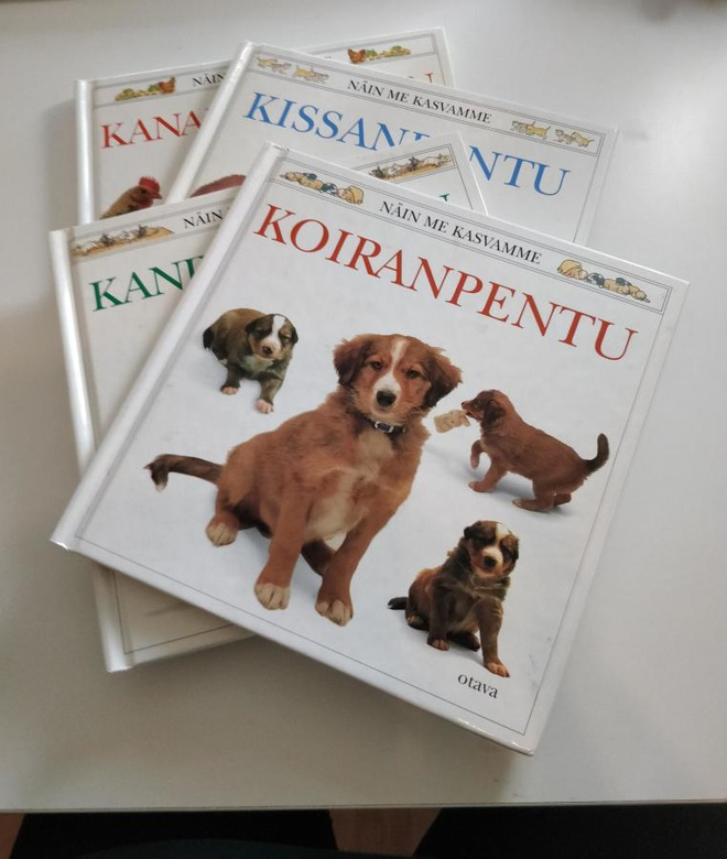 Lasten ELÄINAIHEISET KIRJAT 4kpl