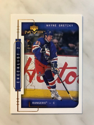 1999-00 Upper Deck MVP Checklist Wayne Gretzky #220