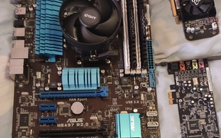 AMD FX 8350/Asus M5A97 R2.0/16GB DDR3/R7 240 1GB/Asus Xonar