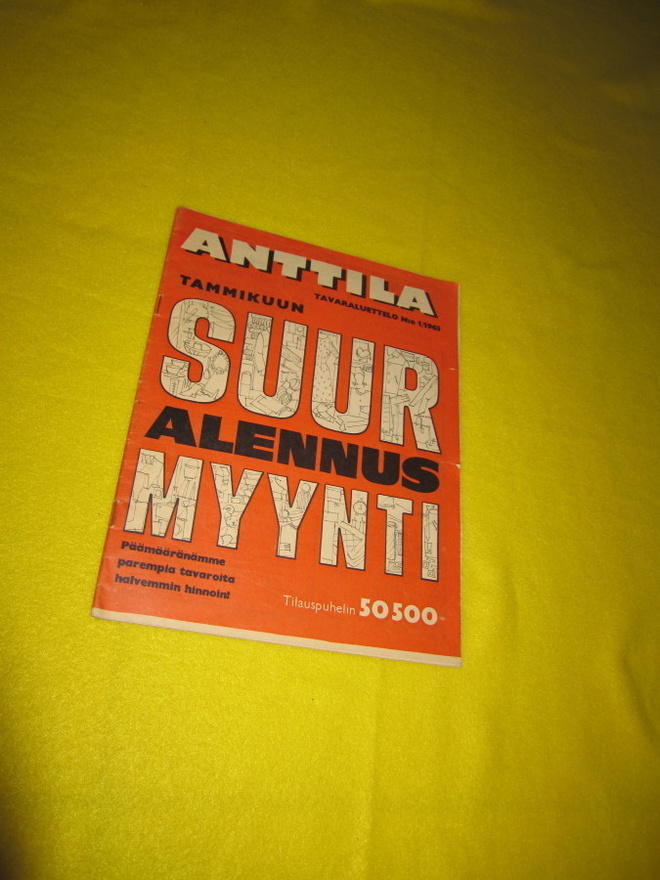 ANTTILA TAMMIKUUN SUUR ALENNUSMYYNTI KUVASTO 1/63