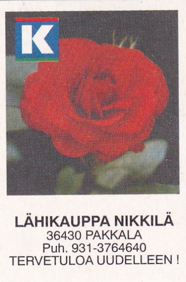 Pakkala. Lähikauppa Nikkilä. Kesko Oy  .s42