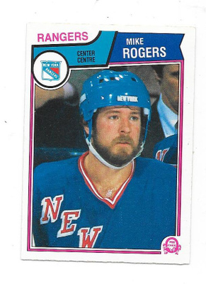 1983-84 OPC #254 Mike Rogers New York Rangers