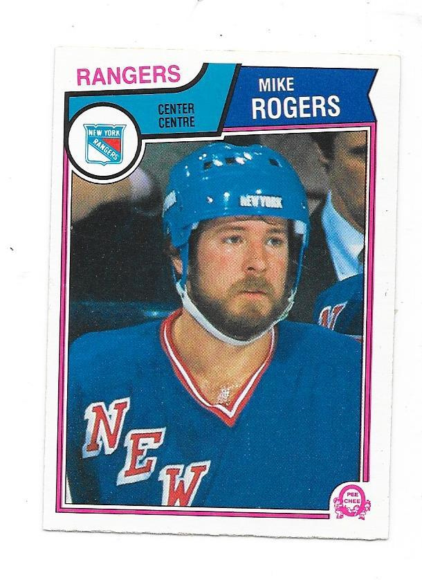 1983-84 OPC #254 Mike Rogers New York Rangers