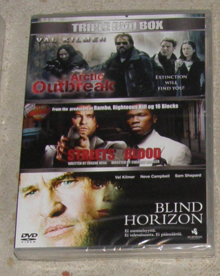 Val Kilmer Triple DVD box - 3DVD UUSI