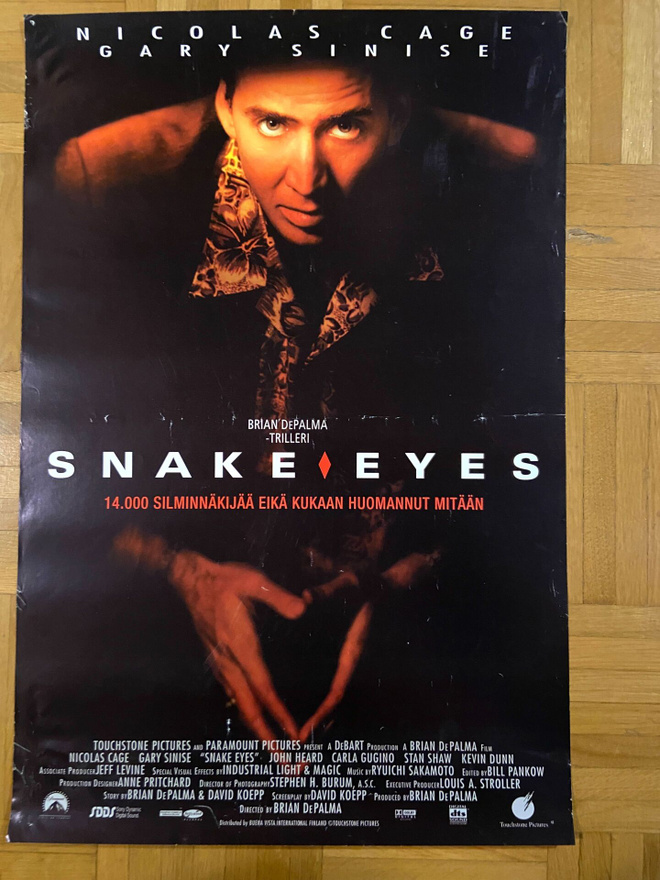 Vanha elokuvajuliste: Snake Eyes