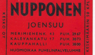 Joensuu, NUPPONEN    b517